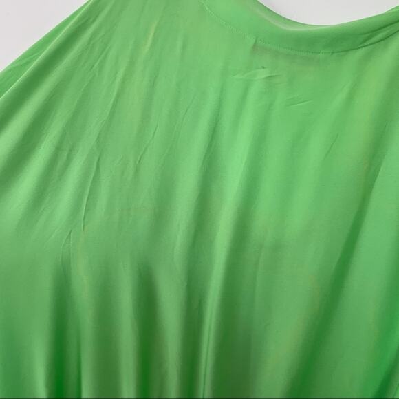 Diane Von Furstenberg Lime Green Belted Dress - Picture 12 of 13